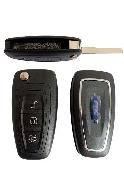 Kasey Yedek Parça Aksesuar Focus 3 2011-2017 Compatible Key Shell Remote Control Shell Auto Keychain with Screw with Logo