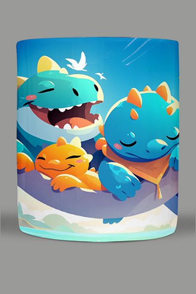 Fizello Cute Dinosaurs - Cute Dinosaur Themed Mug