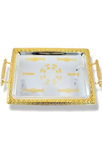 AVCI HOME MAKER T1728 RECT.TRAY ST 2PC L&M SG L: 48.5x34.5cm & M:41.5x29.5cm