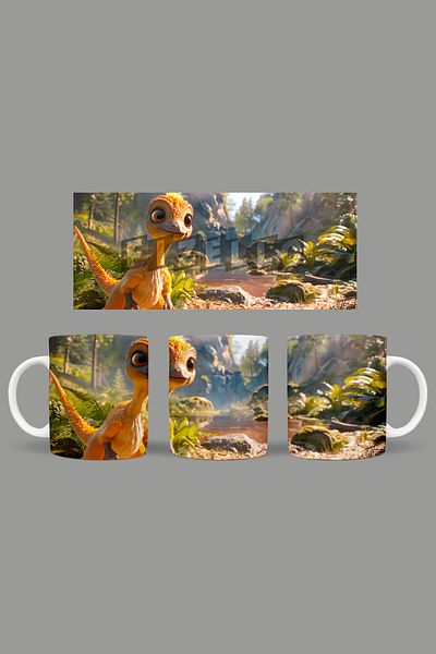 Fizello Cute Dinosaurs - Cute Dinosaur Themed Mug