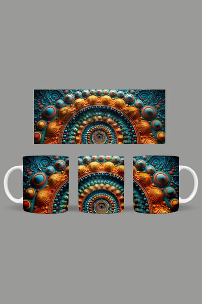 Fizello Mandala Themed Mug