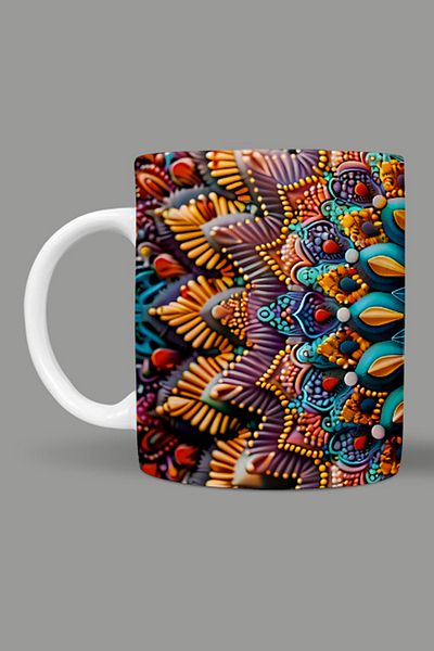 Fizello Mandala Themed Mug