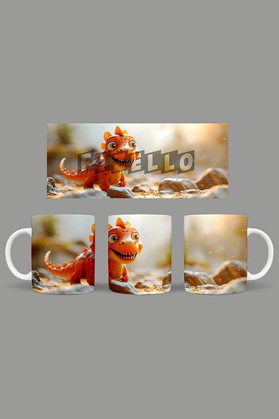 Fizello Cute Dinosaurs - Cute Dinosaur Themed Mug