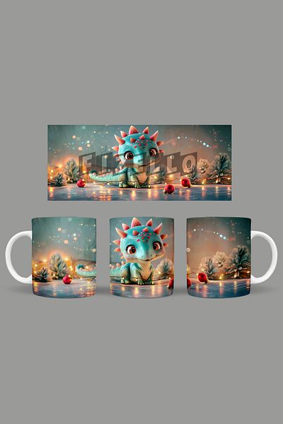 Fizello Cute Dinosaurs - Cute Dinosaur Themed Mug