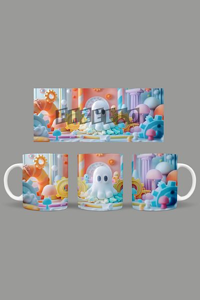 Fizello Cute Ghots - Cute Ghots Themed Mug