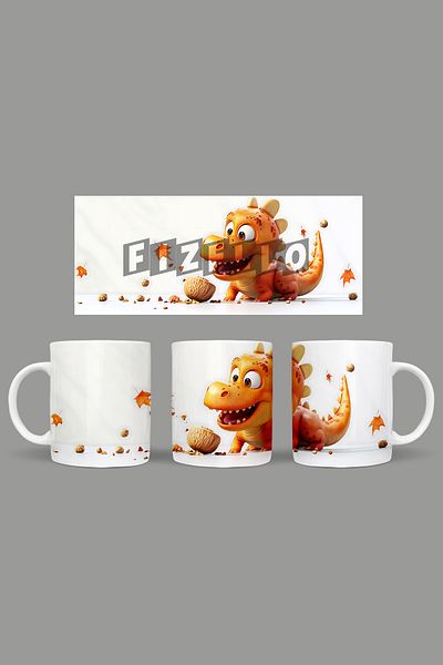Fizello Cute Dinosaurs - Cute Dinosaur Themed Mug