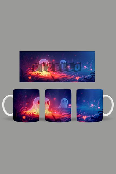 Fizello Cute Ghots - Cute Ghots Themed Mug