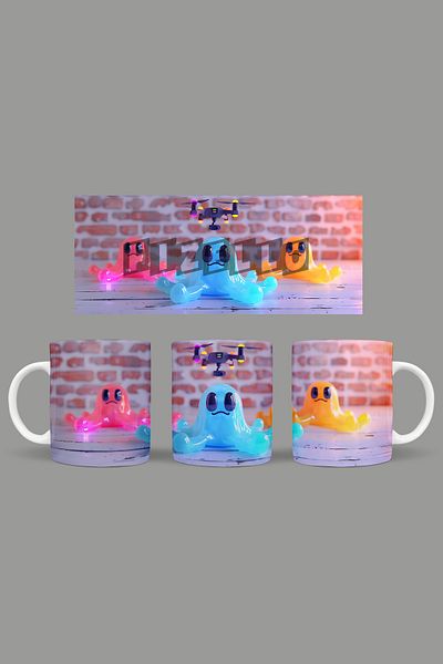 Fizello Cute Ghots - Cute Ghots Themed Mug