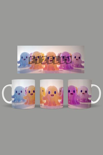 Fizello Cute Ghots - Cute Ghots Themed Mug