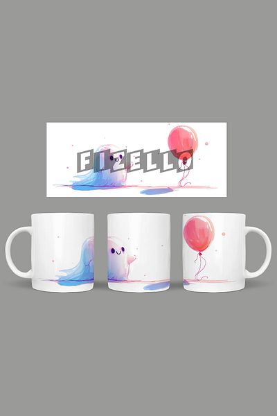 Fizello Cute Ghots - Cute Ghots Themed Mug