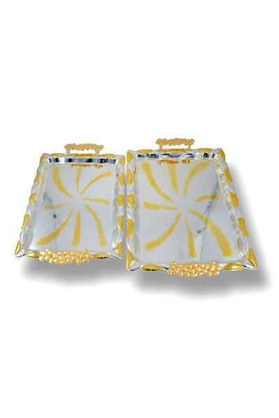 AVCI HOME MAKER T1720 RECT.TRAY ST 2PC L&M SG L: 49x35cm & M:42x30cm