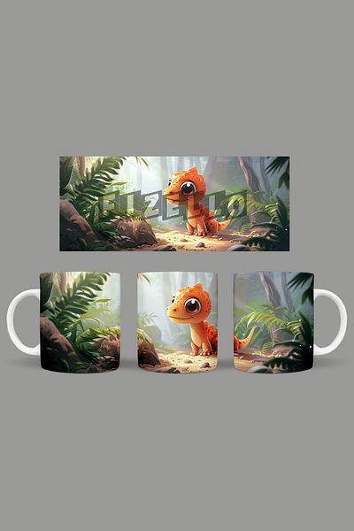 Fizello Cute Dinosaurs - Cute Dinosaur Themed Mug