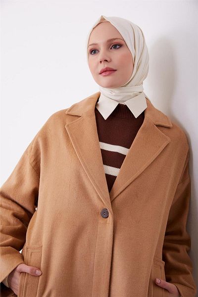 Armine Παλτό Camel One Button - 23k7202