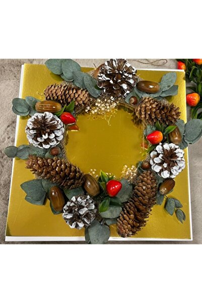 Marrone Ornament pentru ușă cu căpșuni, con de căpșuni, Kokina, cadou de Anul...