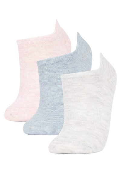 DeFacto 3-teilige Sneaker-Socken aus Baumwolle für Damen Z7568azns
