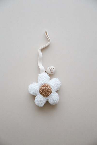 DERY BABY TEDDY MOON BEYAZ PAPATYA  EMZİK ASKISI