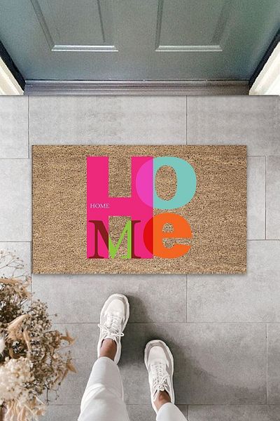 Dormot Home Beige Digital Printed Multi-Purpose Home and Outdoor Mat