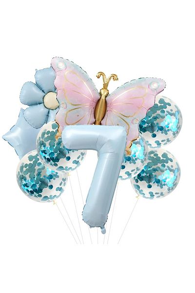 DÜVENCİ TİCARET Big Butterfly Age Balloon Set