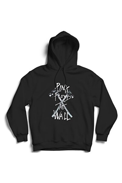 The Fame Pink Floyd, The Wall, Black and White, Rock Metal Müzik Grubu, Pamuk Kapüşonlu Sweatshirt Hoodie