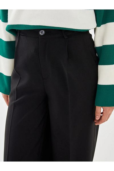 LC Waikiki Pantaloni negri largi pentru femei
