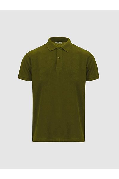 Ltb Polo Neck Basic Short Sleeve Regular Green T-Shirt