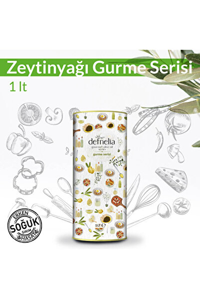 defnelia 2024 Erken Hasat Soğuk Sıkım Natürel Sızma Zeytinyağı Gurme Serisi 1 lt