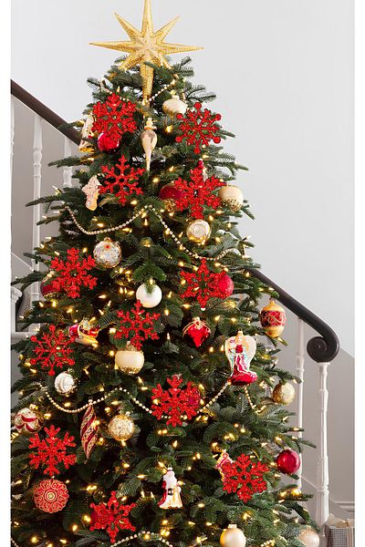 NG DİZAYN Pack of 24 Tree Ornaments with String for New Year's Eve
