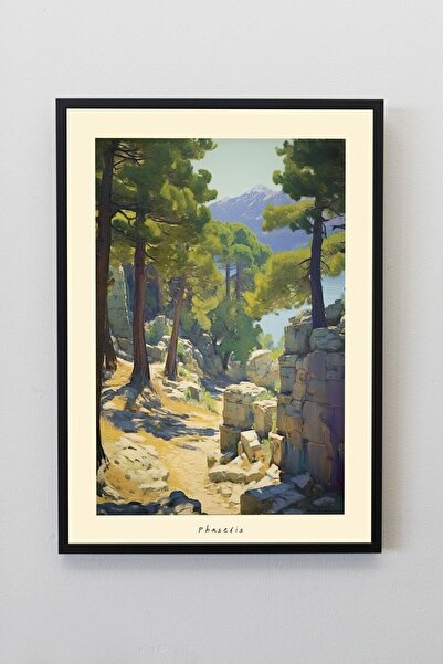 illustroworks Faselis Antalya - Çerçevesiz Özgün Tasarım Tablo Poster Duvar T...