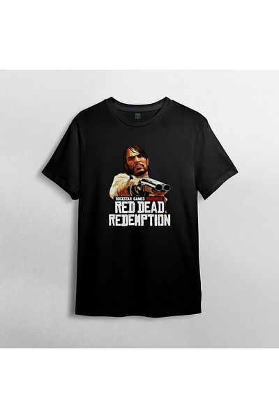Pixxa Red Dead Redemption John Marston Crewneck 100% βαμβακερό μπλουζάκι Μοντέλο 1