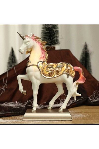 MRShopping Mr Pink Unicorn Snowflake Birthday Gift Christmas Ornament Figure Special Design