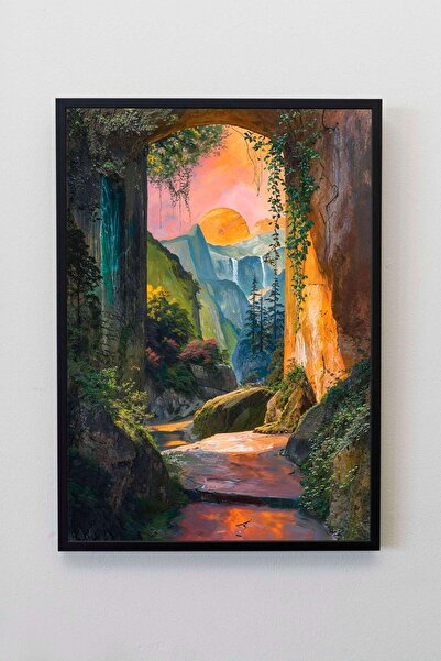 illustroworks Ark Rivendell - Çerçevesiz Özgün Tasarım Tablo Poster Duvar Tab...