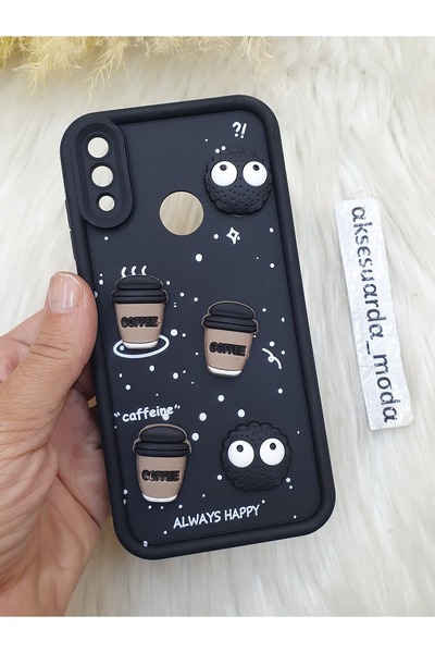 Aksesuarda Moda HUAWEİ Y7 2019 ve Y7 PRİME 2019 UYUMLU FİGÜRLÜ SİLİKON KILIF