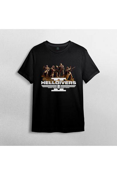 Pixxa Helldivers II - Μπλουζάκι από 100% βαμβακερό λαιμόκοψη Μοντέλο 1