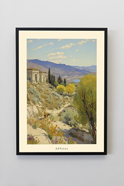 illustroworks Efes Izmir - Çerçevesiz Özgün Tasarım Tablo Poster Duvar Tablosu