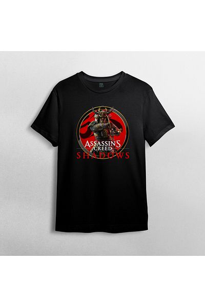Pixxa Assassin's Creed Shadows - Μπλουζάκι από 100% βαμβακερό λαιμόκοψη μοντέλο 2
