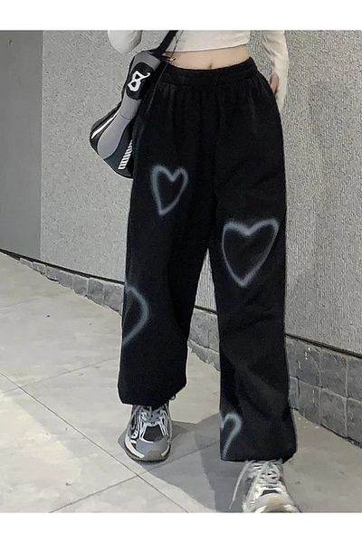 sefur trend collection Πλεκτό παντελόνι φόρμας Black Heart Black Heart