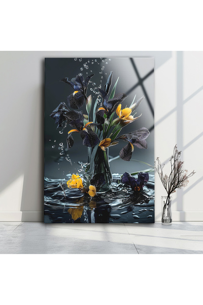 BV DEKOR Επιτραπέζια ζωγραφική με λουλούδια, μοντέρνα ζωγραφική, εκτύπωση σε ...