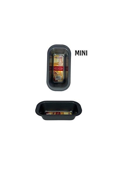 AVCI HOME MAKER قالب خبز صغير غير لاصق من هوم ميكر 15 سم × 7.6 سم × 5 سم - أسود