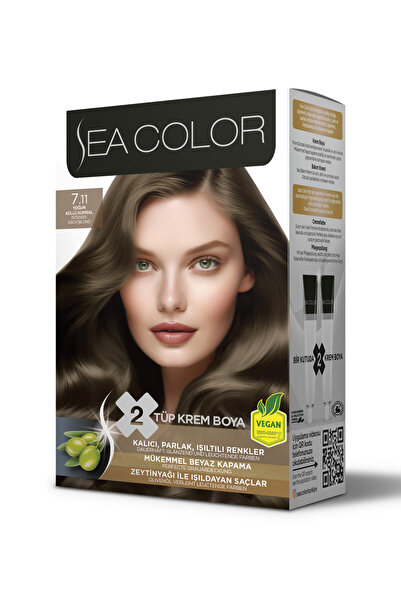 Sea Color 7.11 Yoğun Küllü Kumral Saç Boyası