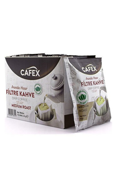 CAFEX Filtre Kahve Tek Içimlik Medium Roast 16 Adet *8gr