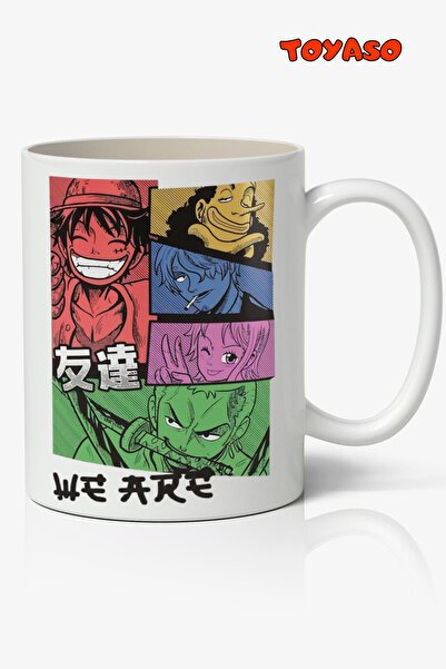 Toyaso One Piece We Are Anime Themed White Mug Cup Gift for Lover Friend