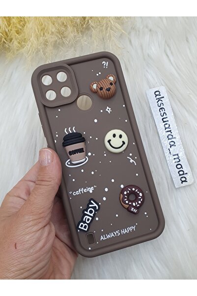 Aksesuarda Moda حافظة سيليكون متوافقة مع REALME C21Y وC25Y