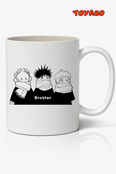 Toyaso Jujutsu Kaisen Brother Anime تحت عنوان كوب أبيض هدية لصديق الحبيب