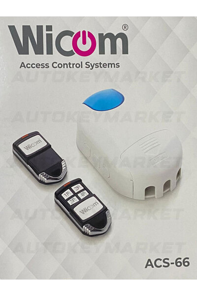 Universal AutoKeyMarket Otomatik Kepenk Alıcısı Wicom Set 2 Adet Kumanda ACS-66 Fotoselli