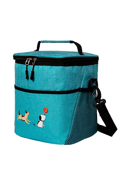 Biggdesign Dogs Insulated Lunch Bag, Turquoise