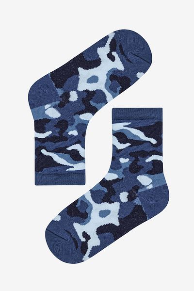 Penti Șosete multicolore din 4 piese Camouflage pentru băieți