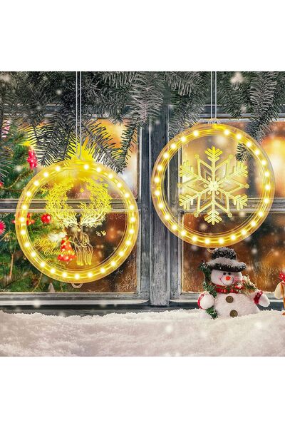 Arabest Holiday Snowflake LED Hanging Light,16.5cm 3D Window Decoration,Batte...