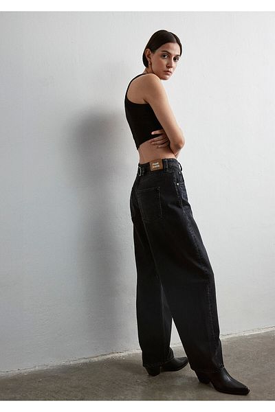 Mavi Graue Jeanshose „Lisa 90s“ mit Schnalle 1010938 -89254