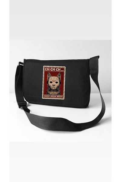 DEEFWEAR Geantă Messenger imprimată/Gantă de școală/Gantă pentru laptop