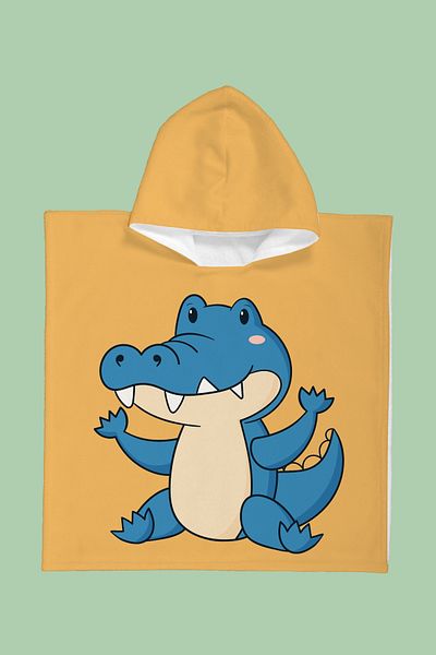 Evdek Πετσέτα παραλίας Crocodile Kids Poncho
